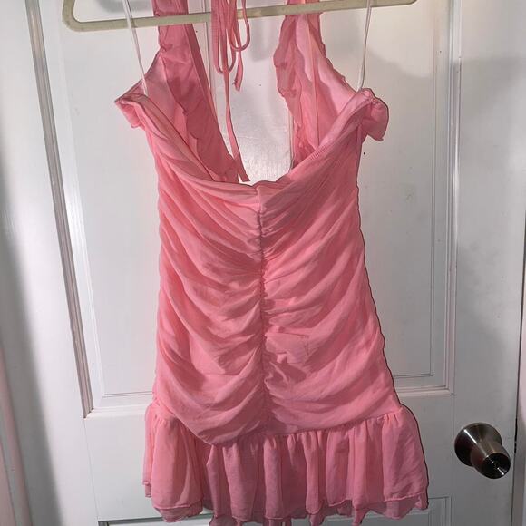 Pink y2k halter top dress - Picture 2 of 2